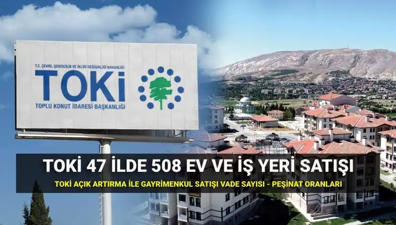 TOKİ'nin 508 Konut ve İş Yeri Satışı: Açık Artırma Detayları Açıklandı