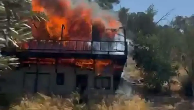 Bodrum'da Korkutan Yangın! Ekipler Seferber Oldu