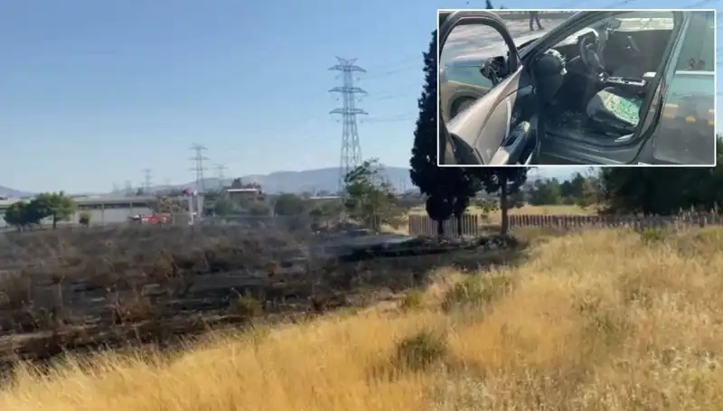 İzmir'deki Otluk Alan Yangını, AVM Otoparkına Sıçradı!