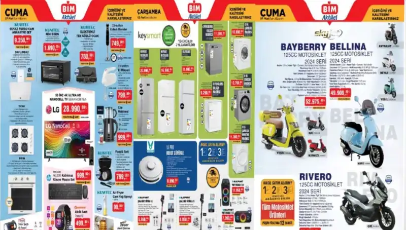 BİM 4 Mart Aktüel Ürünler: Elektronik ve Beyaz Eşya Fırsatları!
